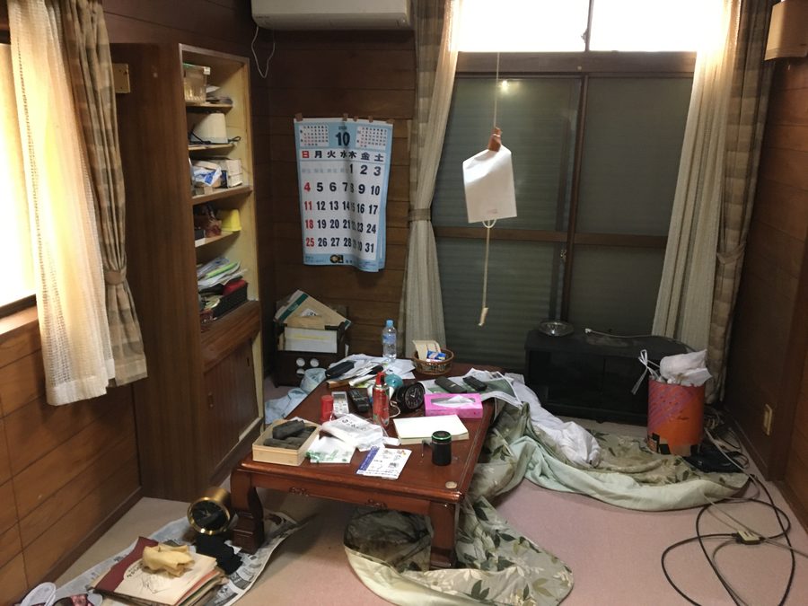 作業前の1階リビング