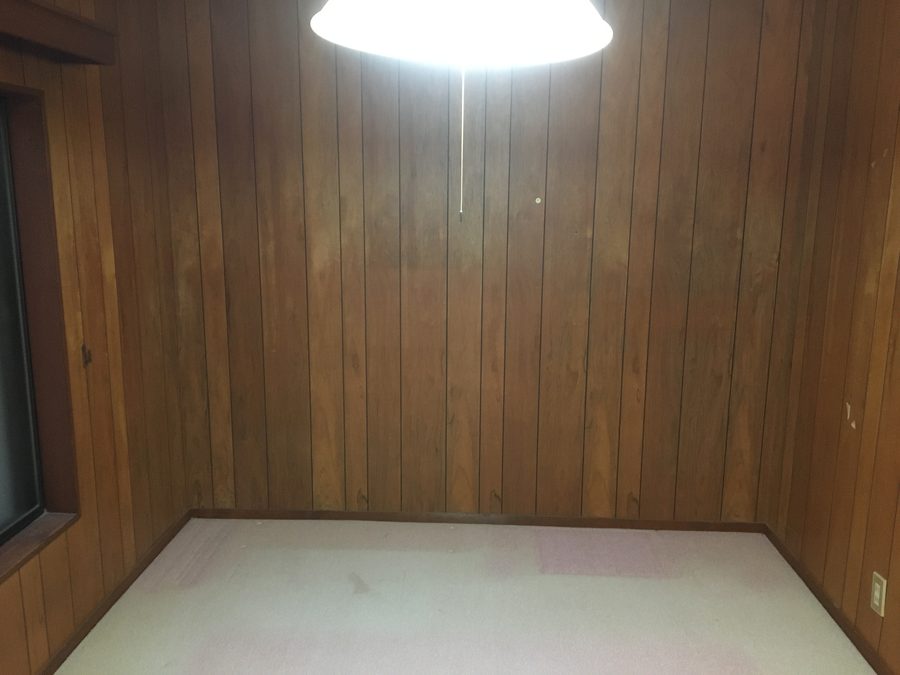 作業後の2階洋室(書棚のある部屋)